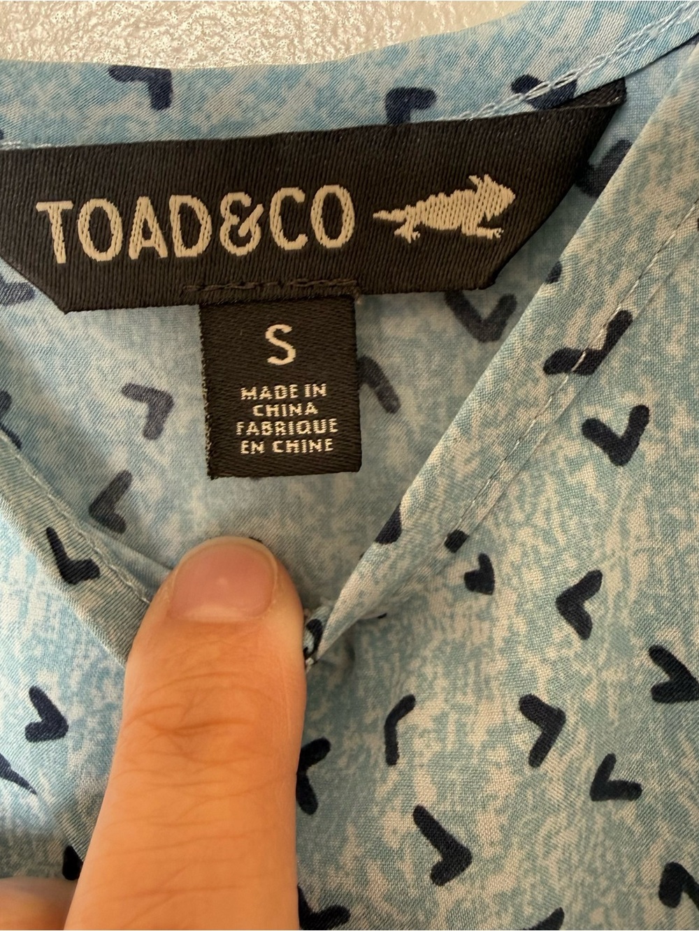 Toad&Co Light Blue Sleeveless Printed Midi Dress with pockets - Picture 3 of 9